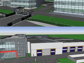 工厂设计改造全套资源 SU模型、CAD图纸与效果图解析与下载指南